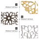 thumbnail image 2 of 60 piezas de accesorios para bisutería DIY, materiales para hacer joyas, diseño hueco, piezas redondas, 2 of 8