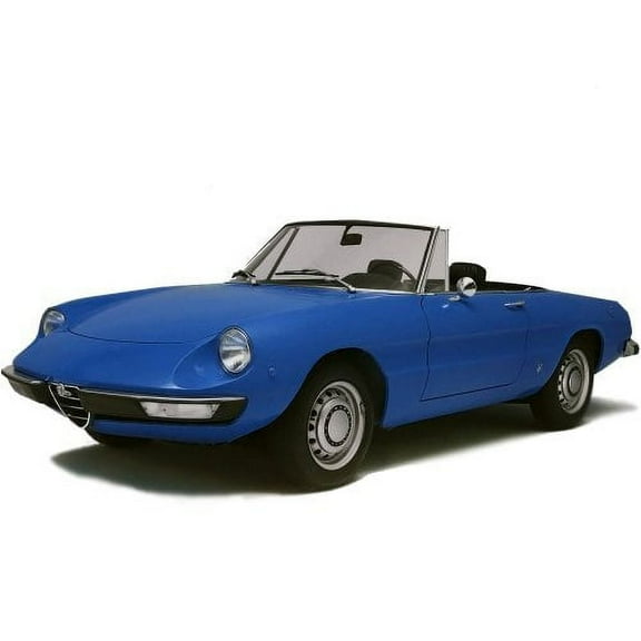 Sierra Auto Tops Convertible Top Replacement for Alfa Romeo 1967-1970 Duetto Spider, Pinpoint Vinyl, Black