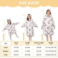 thumbnail image 3 of joogoo Wearable Blanket Hoodie for Baseball on White Flannel Sherpa Pocket 3-14 YR S, 3 of 7
