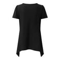 thumbnail image 7 of Hwmodou Female Pregnant T-Shirts Womens Maternity Irregular Hem Tee Shirt Casual Short Sleeve Crew Neck Basic T Shirt Top Breastfeeding Dailywear Pregnancy Clothes For Woman, 7 of 7