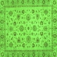 thumbnail image 1 of Ahgly Company Indoor Square Oriental Green Traditional Area Rugs, 3' Square, 1 of 4