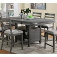 thumbnail image 3 of Vilo Home Palermo 7-Piece Engineered Wood Pub Dining Set in Gray, 3 of 5