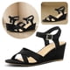 thumbnail image 5 of Boda Fiesta Bombas Slingback Mujer Tobillo Correa Punta Abierta Cómodo, 5 of 8