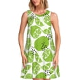 thumbnail image 1 of Balery Green Various Lemons Vestidos de verano para mujer con estampado: vestido holgado sin mangas, vestido playero informal y cómodo para días calurosos., 1 of 7