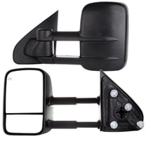 ECCPP Tow Mirrors Towing Mirrors Compatible with 2014-2018 for Chevy for GMC 1500 2015-2019 for Chevy for GMC 2500 HD 3500 HD with Left Right Side Power Control Heat No Turn Signal Light with Black