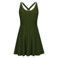 thumbnail image 6 of Gfyviroh Women's 2 Piece Swimdress Sets with Shorts Cross Back Patchwork Swimwear Bathing Suits Full Coverage Modest Swimsuits, 6 of 9