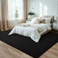 thumbnail image 5 of Rugs for Bedroom Living Room, 4x6 ft Black Area Rug, Washable Memory Foam Indoor Carpet, Modern Aesthetic Minimalist Non-Slip Carpets for Boys Girls Adults Home Decor, 5 of 7