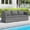 Gray + Mix Gray, variant on Costway 3PCS Patio Sectional Sofa Set, PE Rattan Modular Couch Furniture Set with Cushions Gray + Mix Gray