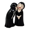 thumbnail image 2 of Ebros Dracula Vampire Love At First Bite Ceramic Salt Pepper Shakers Set 4"H, 2 of 5