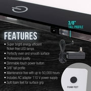 Lightmaster 12 x 17 A3 Light Box 12V Ultra-Thin Profile 110V AC Power Adapter