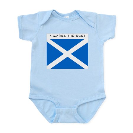

CafePress - Saltire X Marks Body Suit - Baby Light Bodysuit Size Newborn - 24 Months