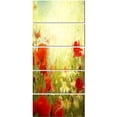 thumbnail image 2 of Fond Grunge avec Coquelicots Rouges - Impression sur Toile Florale, 2 of 3