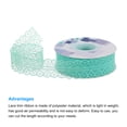 thumbnail image 3 of Unique Bargains 1.2 Inch Wide 25 Yard Lace Ribbon Floral Pattern Light Green Lace Trim Ribbon for Gift Wrapping, Wedding Decor, 3 of 5