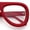 Red, variant on Retro Hipster Thick Plastic Racer Clear Lens Fashion Eyeglasses White