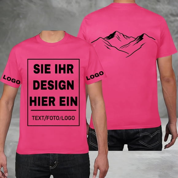 Men’s Custom Photo T Shirt Summer Short Sleeve Tee for Everyday Casual Wear with Unique Printing Idea and Comfortable Fit