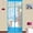 Light Blue, variant on Magnetic Door Curtain Self Closing Mesh Screen for Home Bedroom,Pink
