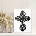 thumbnail image 2 of Qisvanset Ornate Cross Faith Gift Canvas Wall Art 15.75x11.81 Inches, 2 of 8