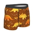 thumbnail image 3 of Haiem Dinosaurs and Leaves Men's Boxer Briefs, Every Day Comfort Stretch Cotton Moisture-Wicking Underwear-X-Large, 3 of 9