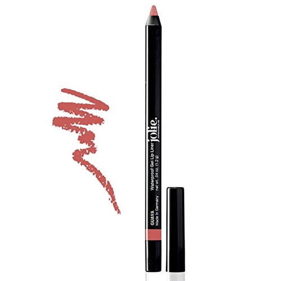 Jolie Cosmetics Delineador de labios en gel resistente al agua, súper suave y de larga duración (guayaba)