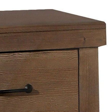 Newboti Furniture Antique Oak 2-drawer Nightstand 21456