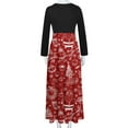 thumbnail image 6 of IROINNID Christmas Party Dresses for Women Long Sleeve Funny Christmas Print A-Line Flare Dress,Red, 6 of 6