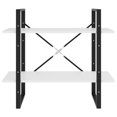 thumbnail image 2 of vidaXL 2-Tier Book Cabinet White 80x30x70 cm Engineered Wood, 2 of 4