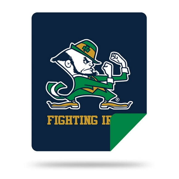 Northwest NOR-1COL361000010RET-IFS 60 x 72 in. Notre Dame Fighting Irish NCAA Denai Sliver Knit Throw