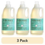 (3 pack) Mrs. Meyer's Clean Day Laundry Detergent, Basil Scent, 64 fl fl oz