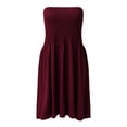 thumbnail image 3 of Vestido Vestido sexy sin tirantes Vestido con top de tubo sin espalda Club de fiesta de color sólido (Rojo XXL) Ygjytge Rojo T XXL para Mujer, 3 of 8