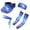 Blue Starry Galaxy Space, variant on Galaxy Quick-Dry Sun Visor Hat,Colorful Nebula Print Sports Visor for Women Men Sun Protection Running Golf Tennis Caps Headbands Arm Sleeves Sport Wear
