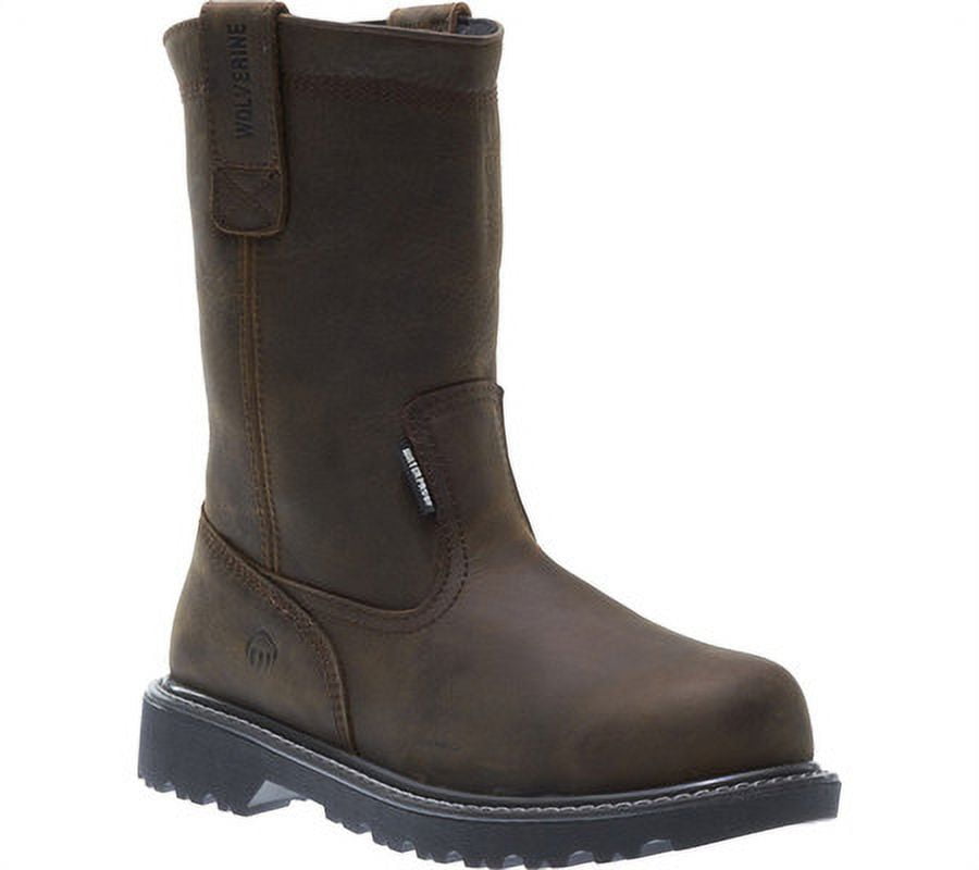 Wolverine Men's Floorhand 10" Pull On Waterproof Steel Toe Wellington Work Boots