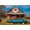 Unframed, variant on Art.com Abandoned blue Camaro Chevrolete in front of deserted Texaco Station, remote part of Nebraska Photographic Print, White Frame Wall Art, 29" x 21"