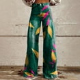thumbnail image 2 of Jxximdong Pants for Women New Summer Flower Wide Leg Pants Lightweight And Loose Casual Colorful Pants Imitation Jeans Multicolor S Trousers, 2 of 4