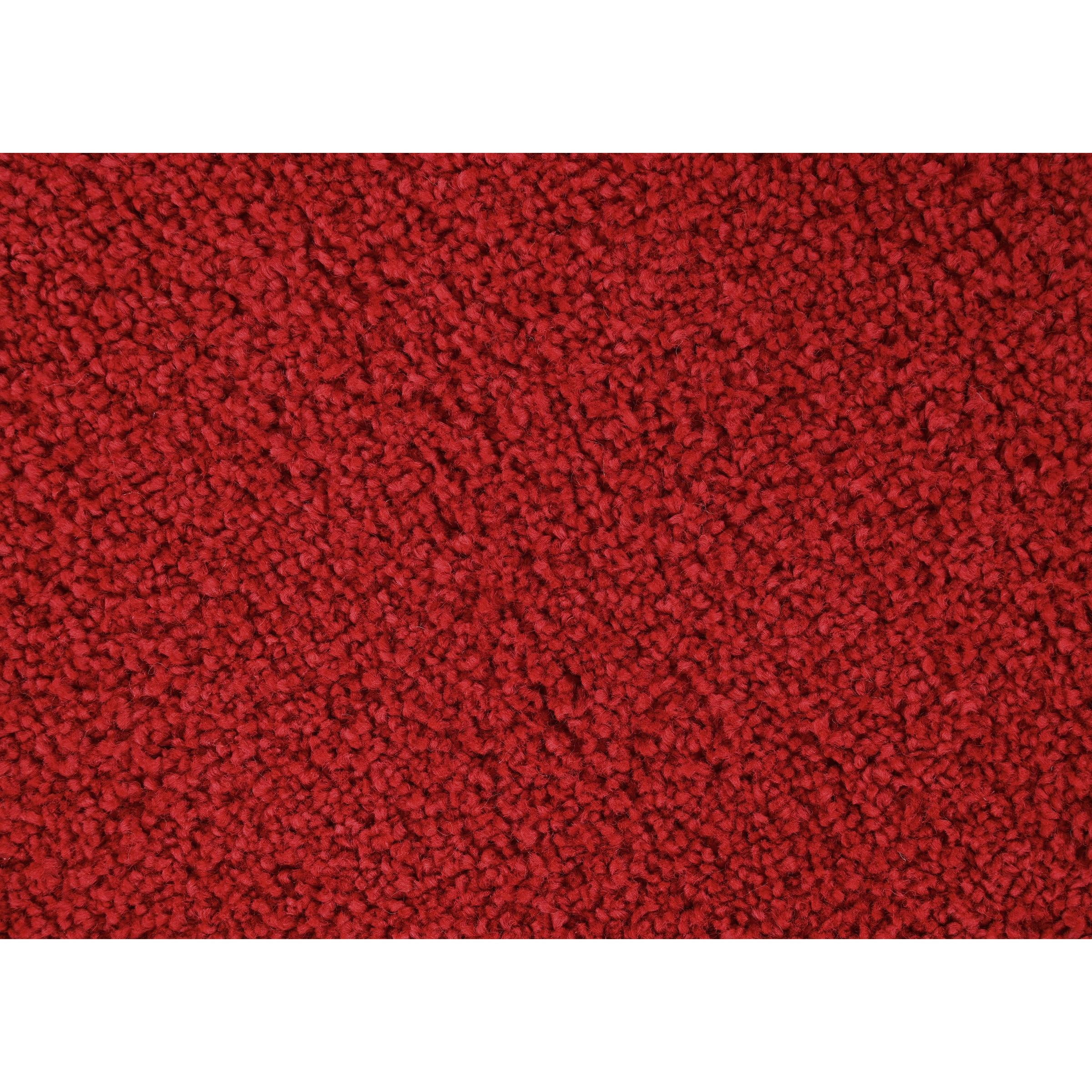 Garland Rug Palmer Plush Washable Classic Red Indoor Runner Rug, 2' x 6'