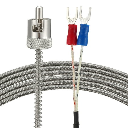 Temperature Sensor Cable - E Type Temperature Sensor Probe Circlip Type Thermocouple 1.5Meters Cable
