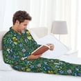 thumbnail image 6 of Sikiie Forest Flora And Fauna Mens Pajama Set, Soft Warm Long Sleeve Sleepwear, Cozy Button-Down Pjs for Men-XX-Large, 6 of 7