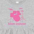 thumbnail image 4 of Inktastic Future Drummer Girls Girls Baby Dress, 4 of 5