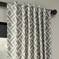thumbnail image 5 of Martinique Taupe Printed Cotton Curtain (1 Panel), Martinique Taupe, 50W X 96L, 5 of 6