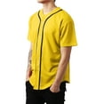 thumbnail image 2 of Ma Croix Mens Baseball Jersey Button Shirt Active Sportswear, 2 of 5