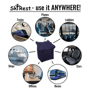 SkyRest® Inflatable Head Neck Rest Travel Pillow- Portable Made of PVC Material
