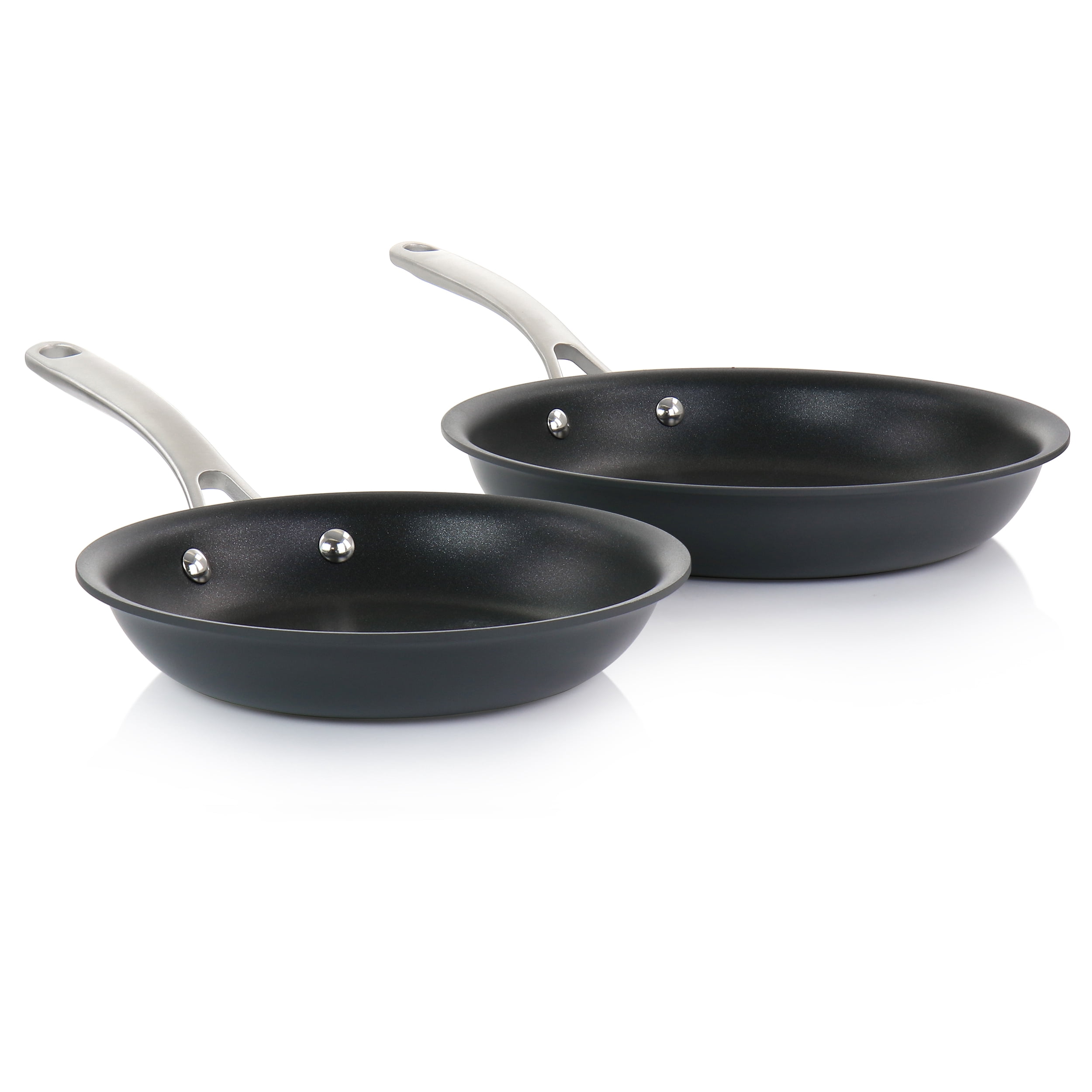 Martha Stewart Everyday 10 Piece Nonstick Hard Aluminum Cookware Set in Matte Black