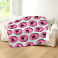 thumbnail image 5 of CafePress - Mint Pink Donut Patter - Sherpa Fleece Throw Blanket 60" x 50", 5 of 5
