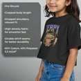 thumbnail image 6 of Girls KPop Demon Hunters Derpy Lightning Bolts Cropped T-Shirt, 6 of 8
