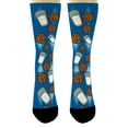 thumbnail image 4 of ThisWear Humor Gifts Bring Me Some Cookies Cookie Themed Socks Funny Message Socks 1-Pair Novelty Crew Socks, 4 of 5