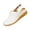 White, variant on Domuza Women's Closed Toe Wedge Sandals Elastic Ankle Strap Mesh Breathable Clog Mules Comfortable Slip On Walking Shoes for Everyday Wear Hot Pink 5.5(EU-36)