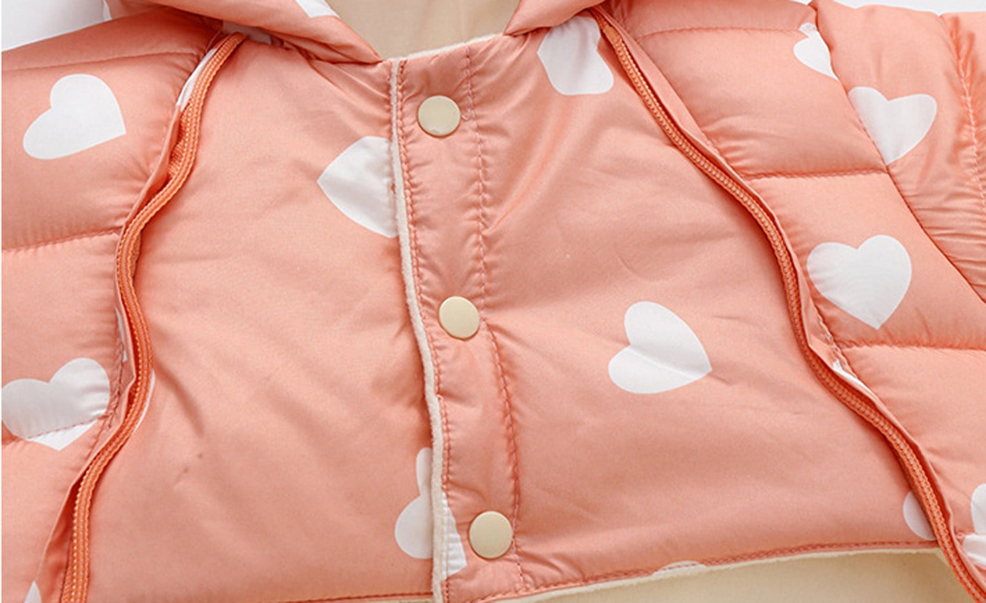 HIPYLO Boys Jacket Size 6 Kids Winter Jacket Boys Toddler Girl Long Sleeve Tops Newborn Baby Clothes for 2 Year Old Girl Girls Clothes 7/8 Size 4t, Pink 12-18 Months