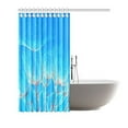 thumbnail image 2 of MKHERT Blue Dandelion Shower Curtain Waterproof Bath Curtain Decor 66x72 inch, 2 of 2