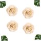thumbnail image 3 of CRILSTYLEO 4Ud Flores Decorativas De Lino Para En Color Beige Flores Artificiales Duraderas, 3 of 8