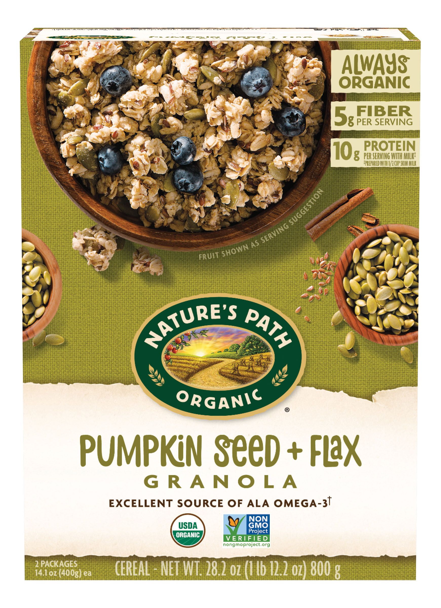 Nature's Path Organic Granola, Pumpkin Seed + Flax, 28.2 Oz Walmart