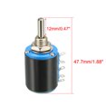thumbnail image 3 of Unique Bargains 2.2K Ohm Adjustable Resistors Wire Wound Multi Turn Precision Potentiometer Pots w Knob 2pcs, 3 of 4
